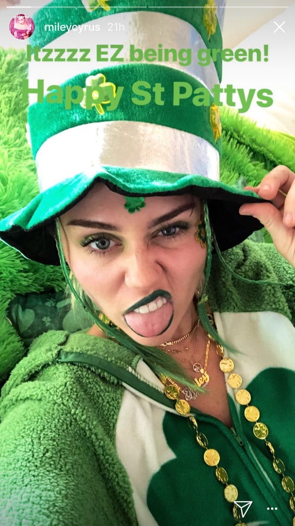 Miley Cyrus and Liam Hemsworth on St. Patrick's Day 2018