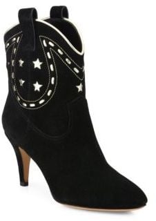 Marc Jacobs Georgia Patterned Leather Cowboy Boots