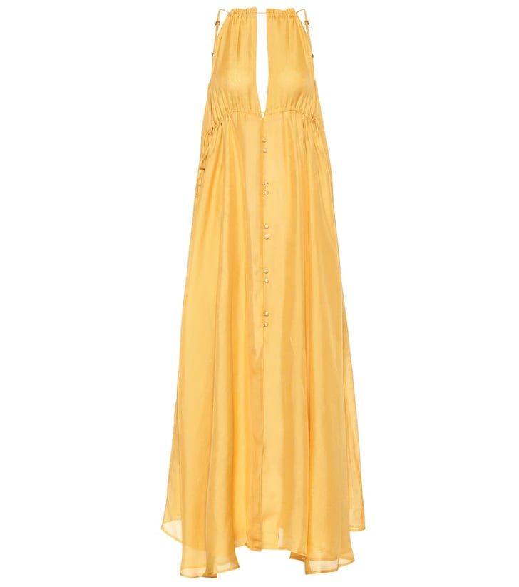 Cult Gaia Agatha Silk Maxi Dress | Chrissy Teigen Sexy Cutout Dress on