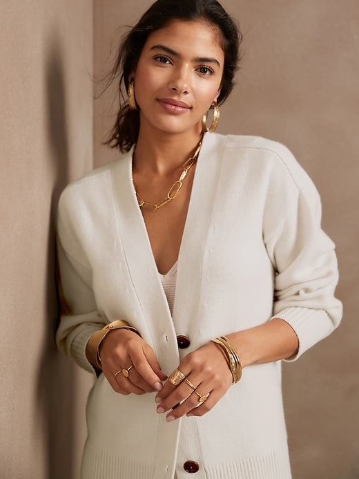 Banana Republic Oversized Cashmere Cardigan