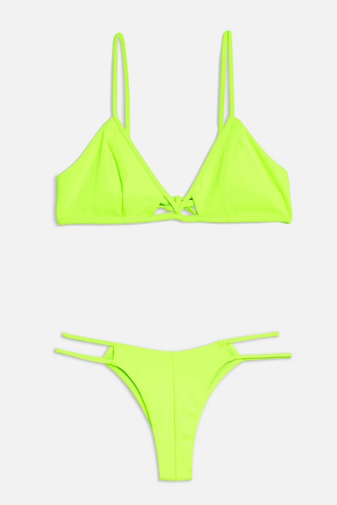 Topshop Neon Yellow Cut Out Bikini Set | Best Neon Swimwear | POPSUGAR ...