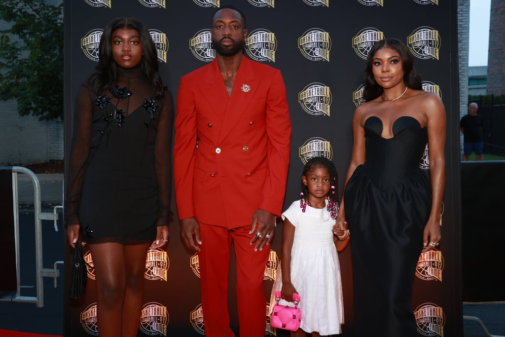 Dwyane Wade's Family at Basketball Hall of Fame Induction