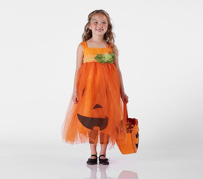Kids Light Up Pumpkin Tutu Halloween Costume