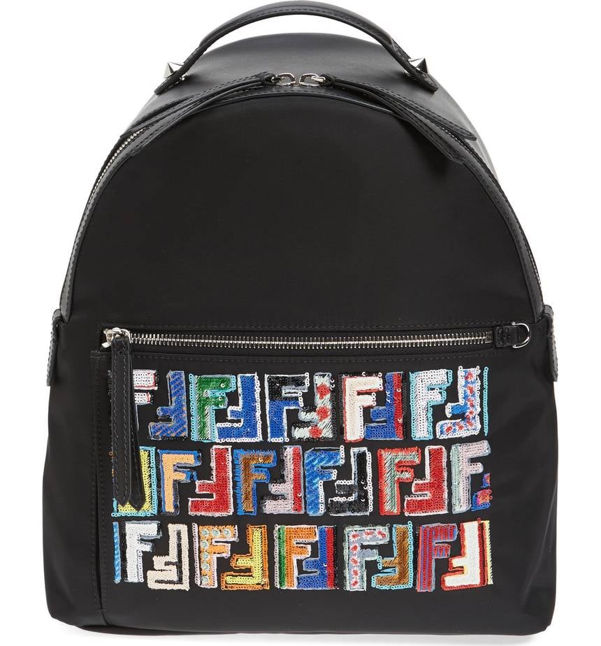 Fendi Fun Fair Logo Nylon Backpack