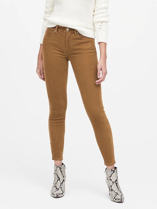 Mid-Rise Skinny Corduroy Pant