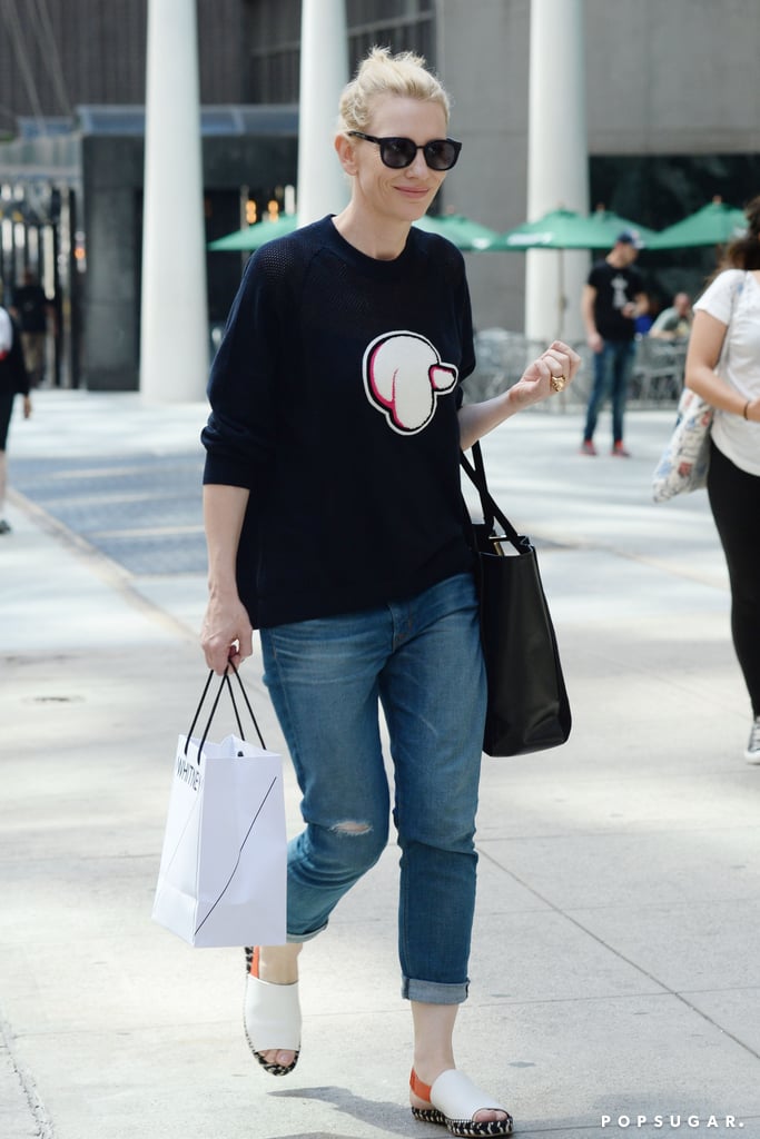Cate Blanchett kept it casual as she shopped in NYC on Saturday.
