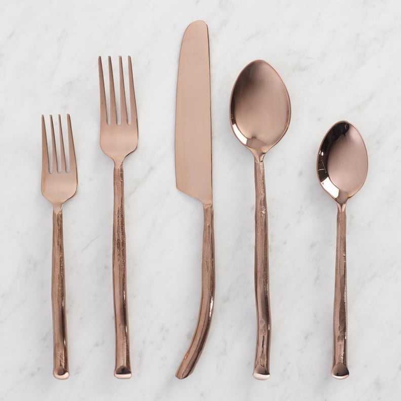 Rose Gold Twig Flatware Collection