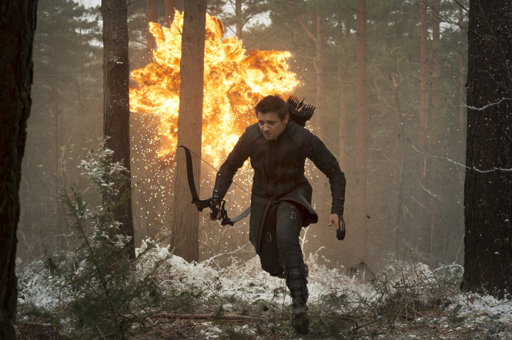 Hawkeye makes a run for it.