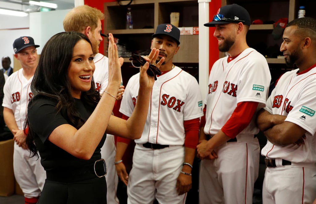 Meghan Markle Meets Red Sox Mookie Betts Pictures June 2019