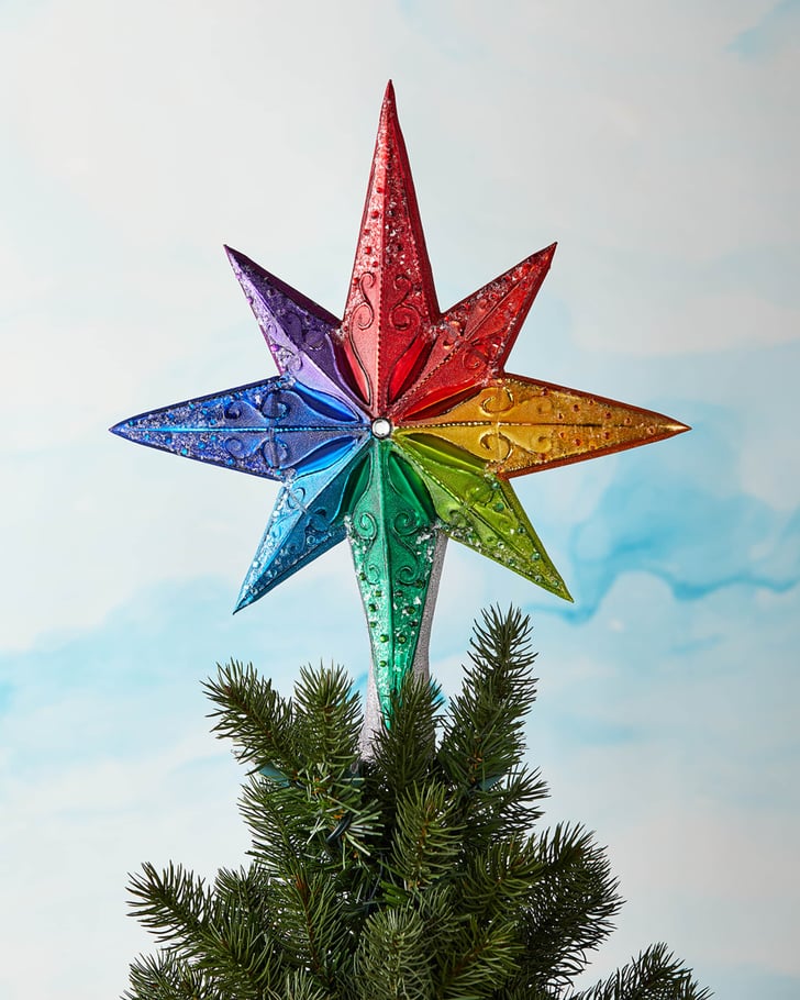 Christopher Radko Rainbow Stellar Finial Best Rainbow Christmas Decor