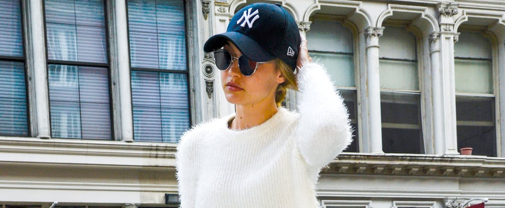 Gigi Hadid Wearing a Yankees Hat