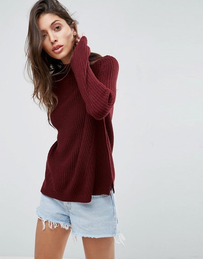 ASOS Ultimate Chunky Sweater With Slouchy High Neck