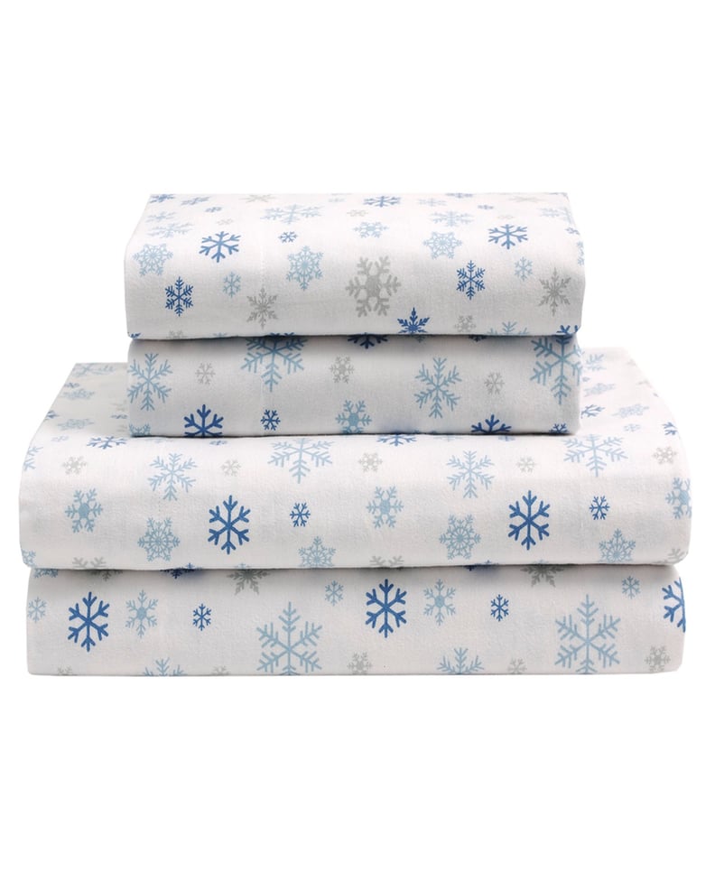 Winter Nights Cotton Flannel Full Sheet Set