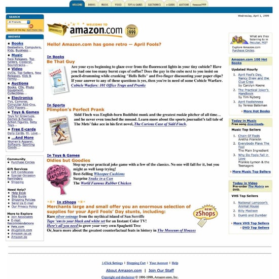 What Did Amazon Used to Look Like?