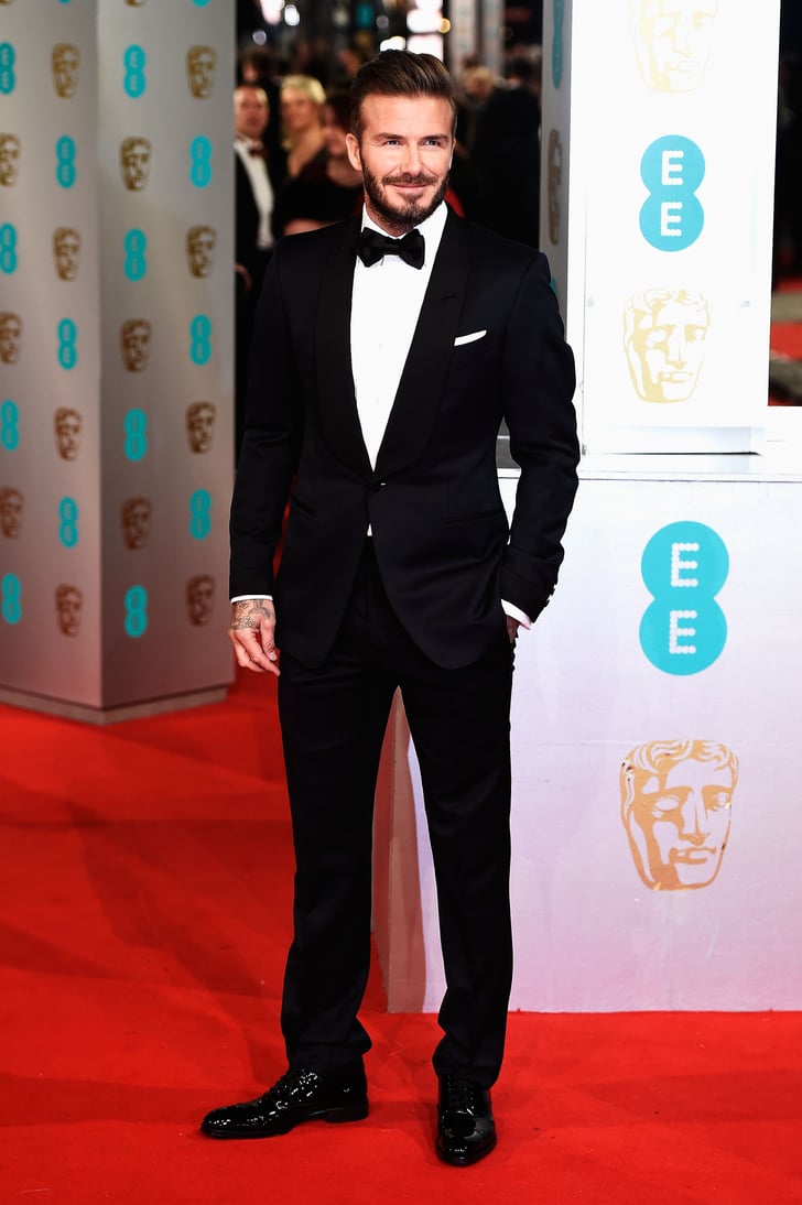 David Beckham | BAFTA Awards 2015 Red Carpet Dresses | POPSUGAR Fashion ...