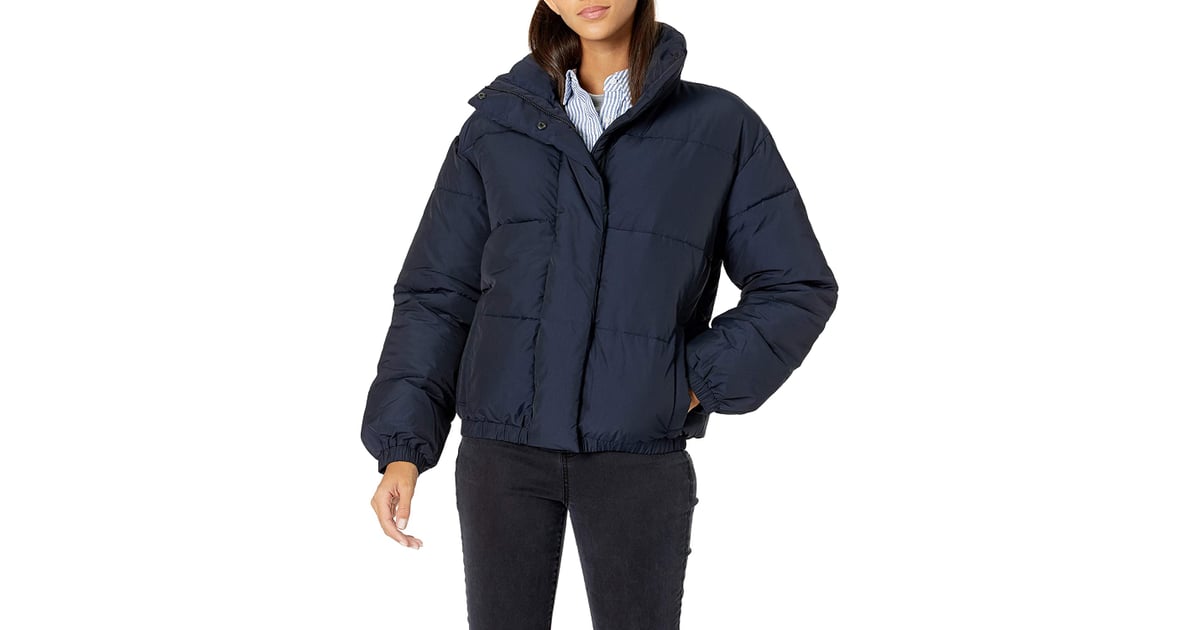 Download Daily Ritual Relaxed-Fit Mock-Neck Short Puffer Jacket in ...