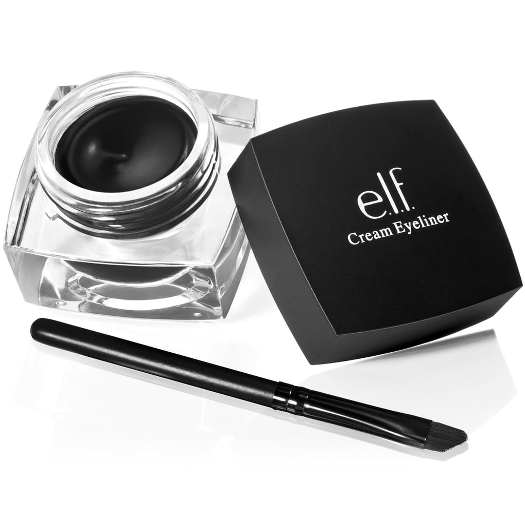 e.l.f. Studio Cream Eyeliner ($3)
EWG Rating: 1
This inky black eyeliner does the trick when you want a clean cat eye.
