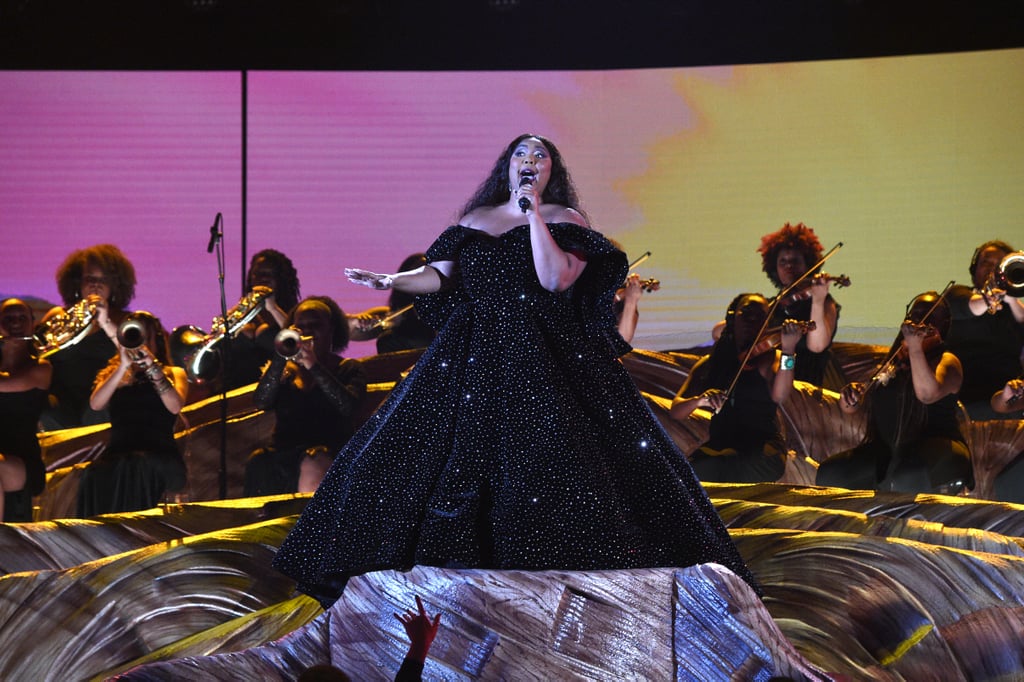 Lizzo's Christian Siriano Grammys Gown and Neon Bodysuit