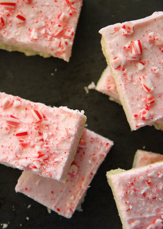 Candy Cane Sugar Cookie Bars