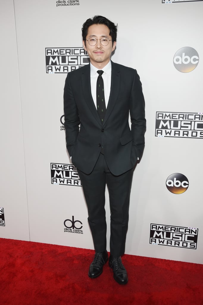Steven Yeun at the American Music Awards 2016
