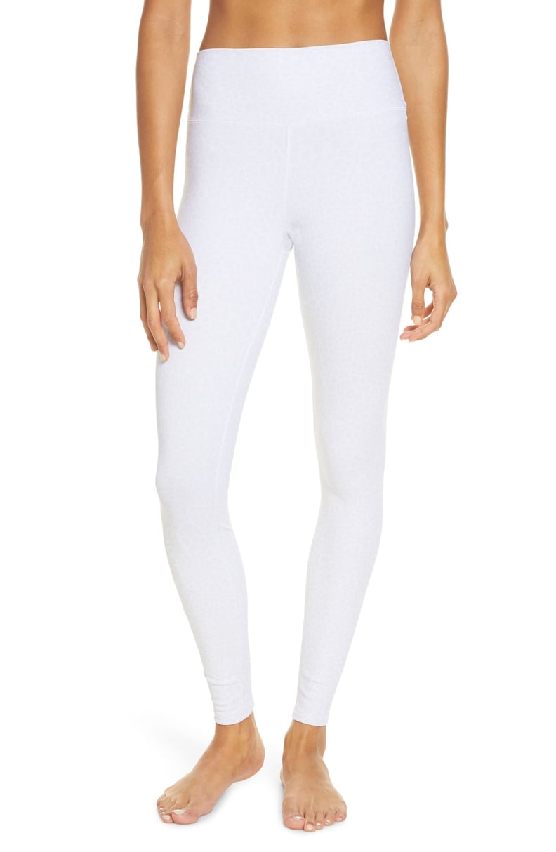 White Animal Print Push Up Leggings