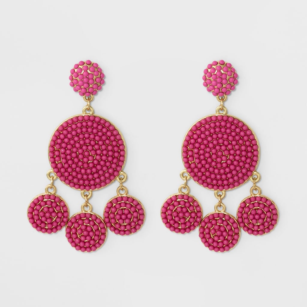 The Earrings: Sugarfix by BaubleBar Beaded Drop Earrings in Pink