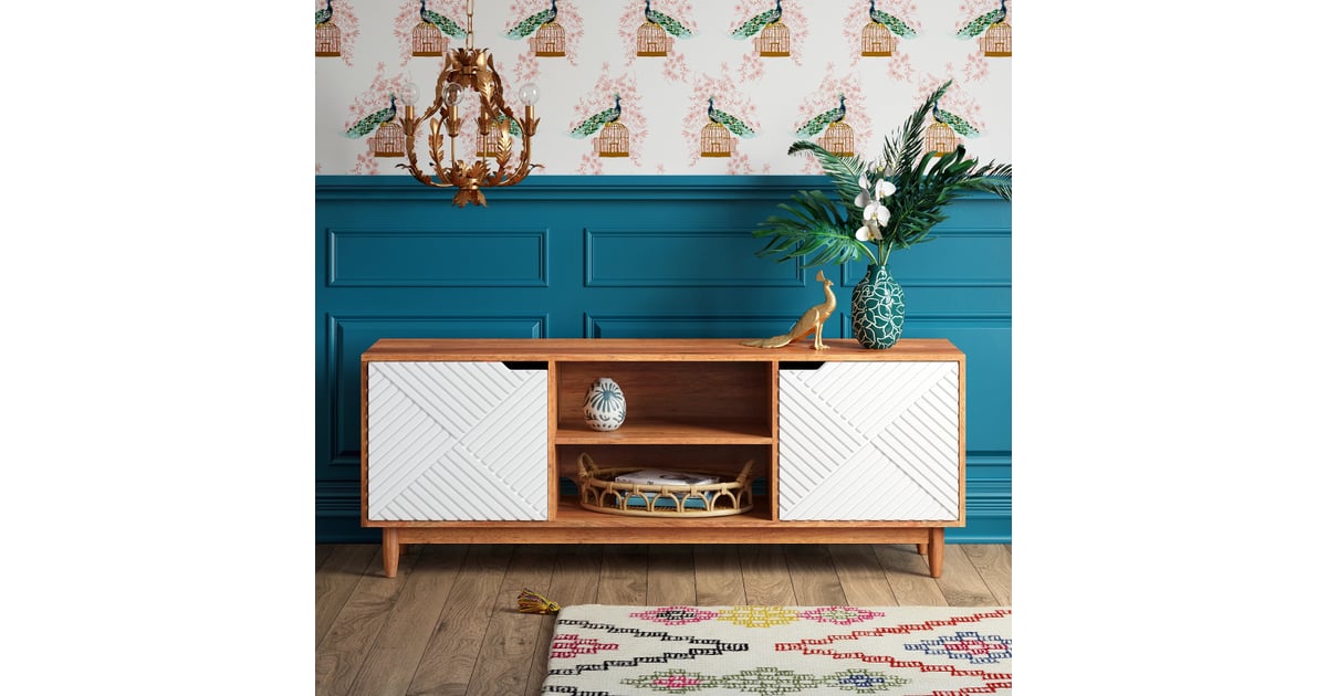 Opalhouse 55" Touraco TV Stand White The Best SpaceSaving Furniture For Small Spaces 2021