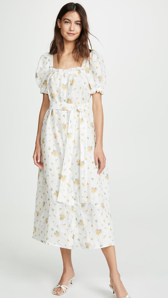 Sleeper Brigitte Linen Maxi Dress