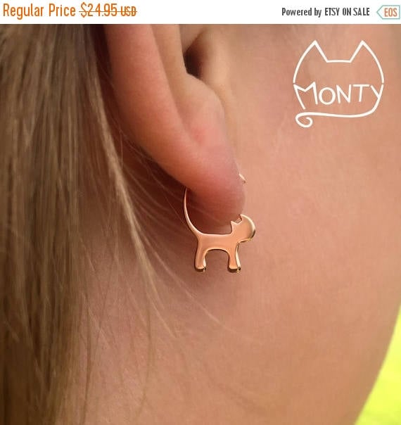 Rose Gold Plated Sterling Silver Earrings
