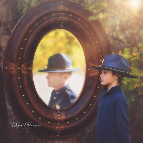 Son's Photo Shoot With Fallen Louisiana State Police Trooper