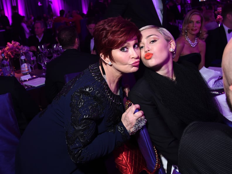 Sharon Osbourne and Miley Cyrus