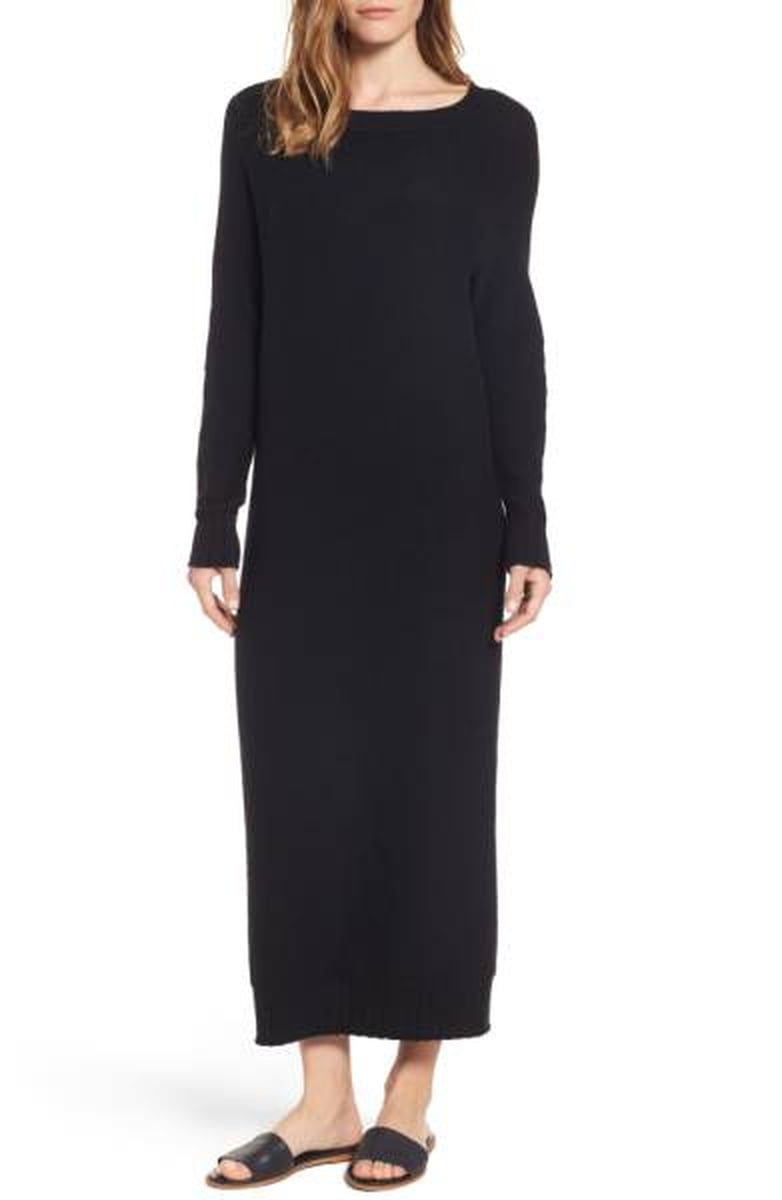 Angelina Jolie's Long Black Dress | POPSUGAR Fashion