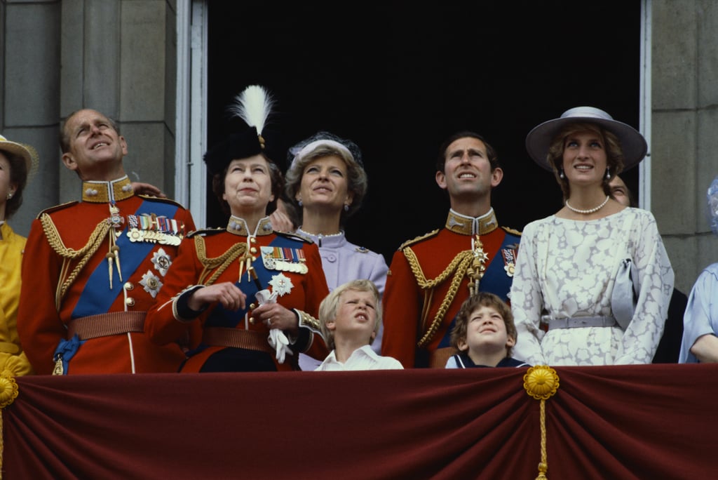 In London in June of 1983, the royal family looked up as the Trooping the Colour ceremony began.
