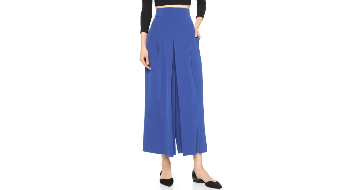 Tibi Heavy Silk Pleated Culottes ($525) | Alternatives to Shorts For