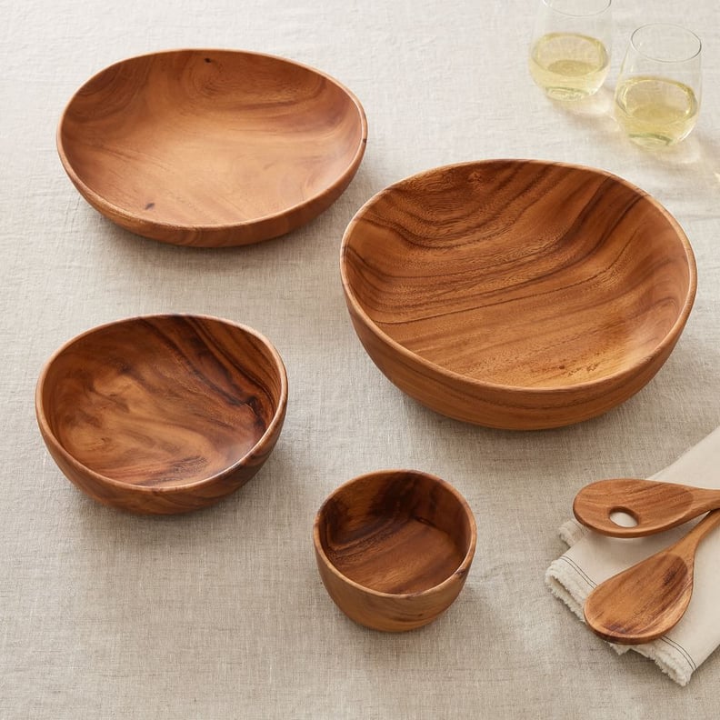 Serving Bowls: West Elm Organic Shaped Wood Serving Bowls