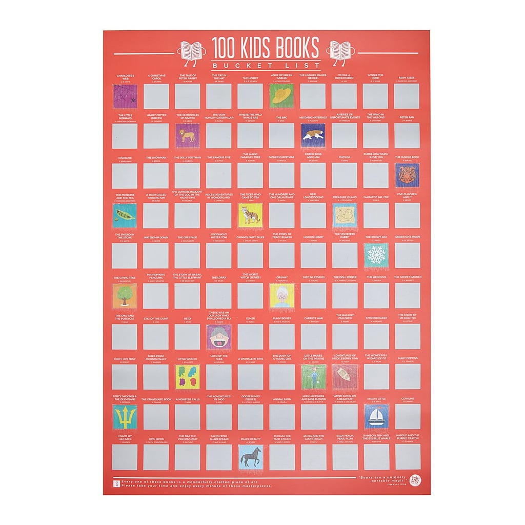 A Reading Gift For 10-Year-Olds: Uncommon Goods 100 Kid's Books Scratch Off Poster