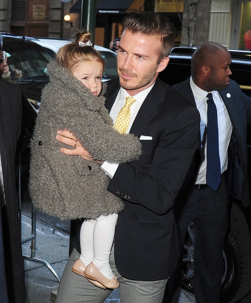 Victoria and David Beckham at New York Fashion Week 2014