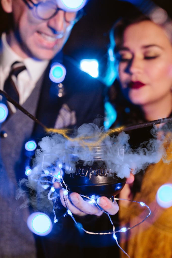 Harry Potter Hufflepuff and Ravenclaw Engagement Photos