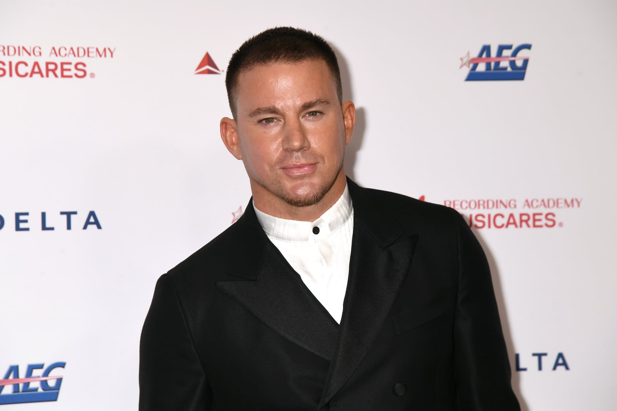 LOS ANGELES, CALIFORNIA - JANUARY 24: Channing Tatum attends MusiCares Person of the Year honouring Aerosmith at West Hall at Los Angeles Convention Centre on January 24, 2020 in Los Angeles, California. (Photo by Jeff Kravitz/FilmMagic)