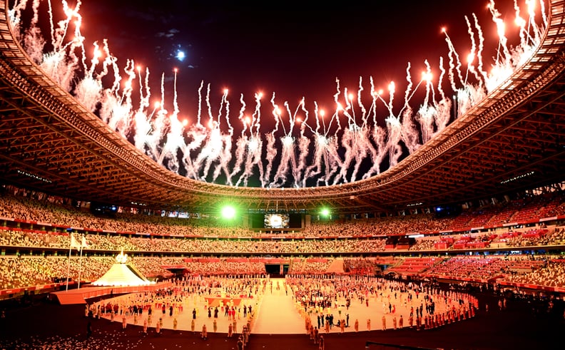2021 Olympics Opening Ceremony: Fireworks Launch From the Ceiling