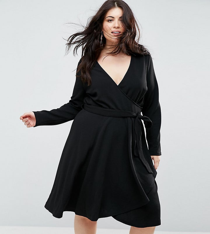 Outrageous Fortune Plus Ruffle Wrap Dress