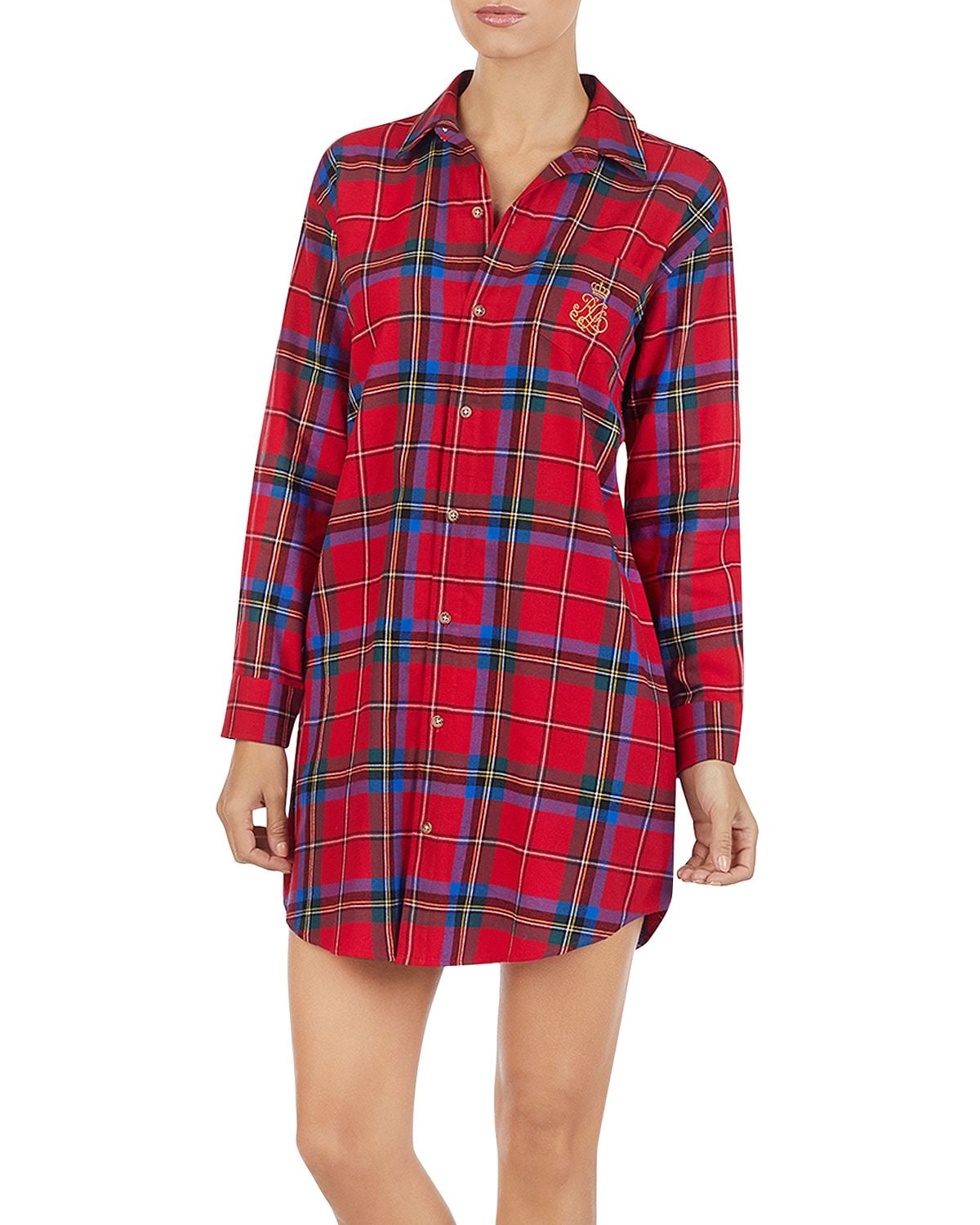 ralph lauren flannel nightshirt