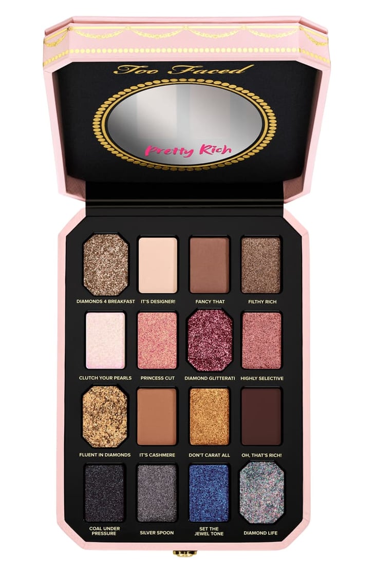 Too Faced Pretty Rich Diamond Light Eye Shadow Palette Best Makeup Palettes Under 50