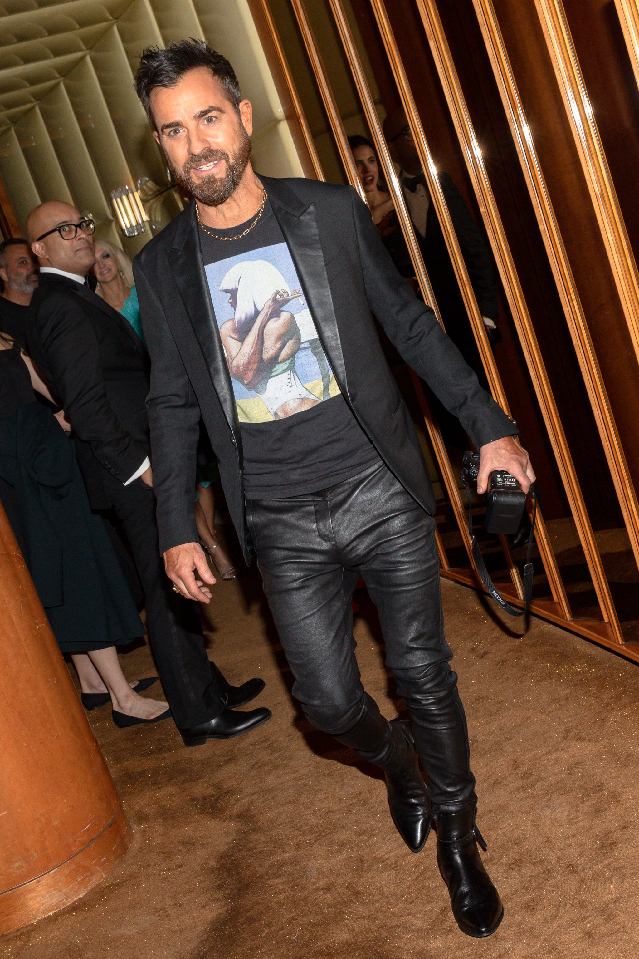 Nina Dobrev, Justin Theroux, & More Celebs Attend Louis Vuitton's