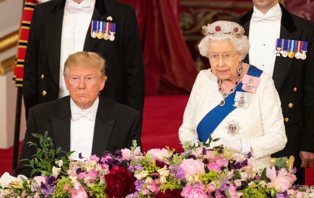 Queen Elizabeth's Burmese Ruby Tiara With Donald Trump