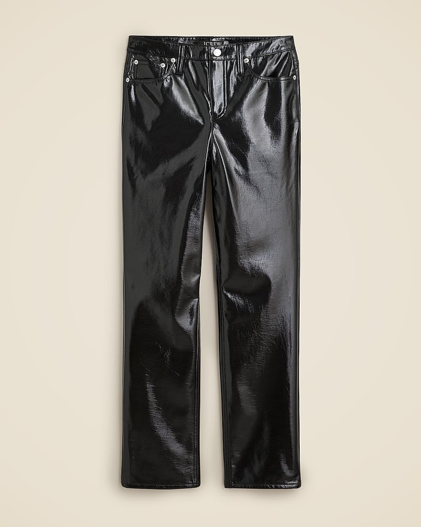 J.Crew Classic Straight Pant in Faux Leather