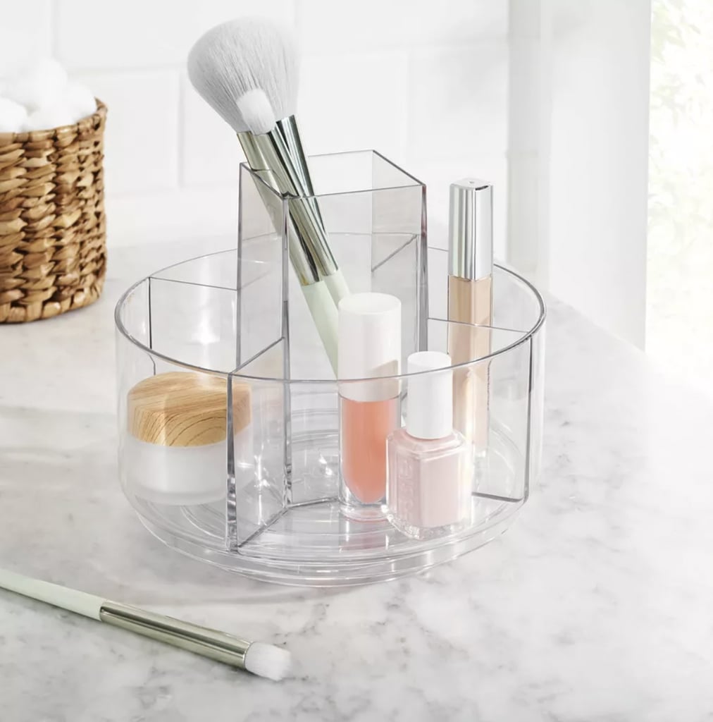 Brightroom Beauty Turntable Organizer ($15)
This lazy susan-style organizer has room for makeup brushes, skincare serums, moisturizers, and everything in between. Plus, it's compact enough that you can store it on the counter or under the sink if you need to.
