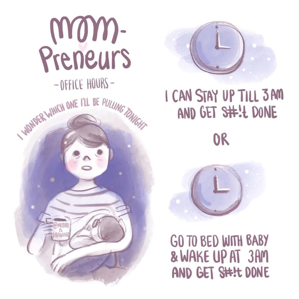 Mom Is Drawing Breastfeeding Illustrations