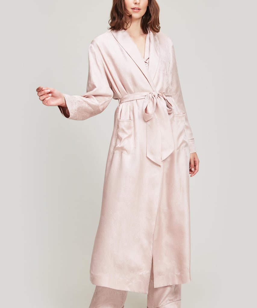 Liberty London Hera Silk Jacquard Long Robe