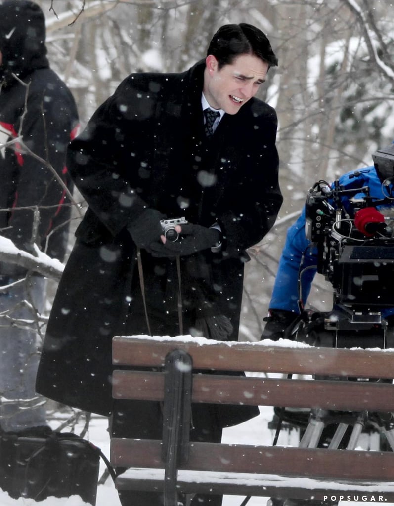 Robert Pattinson With Black Hair For Filming